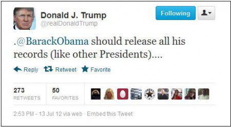 trump bo records