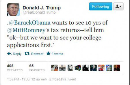 trump mitt records
