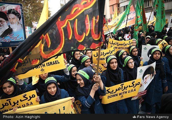 iran us women marching