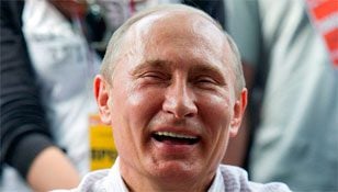 putin laughing