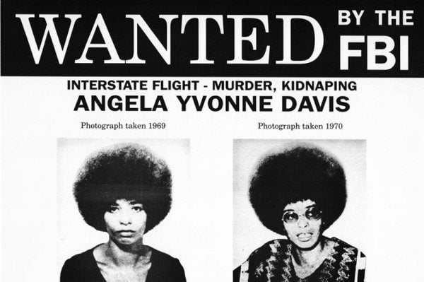 Angela Davis wanted poster