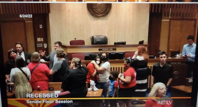 Breaking: Arizona Senate Evacuated After Pro-Choice Rioters and Teachers Breach Security (Video)