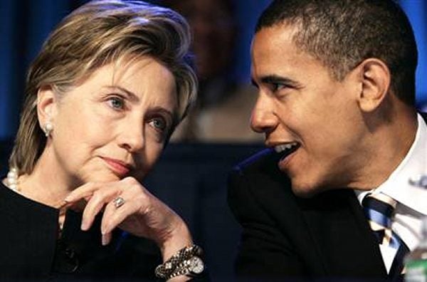 Hillary and Obama pic