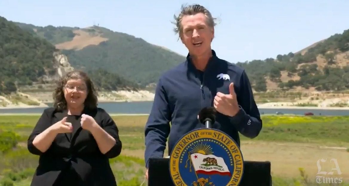 Newsom Threatens to Impose Mandatory Water Restrictions if Californians Don’t Use Less on Their Own Amid Drought