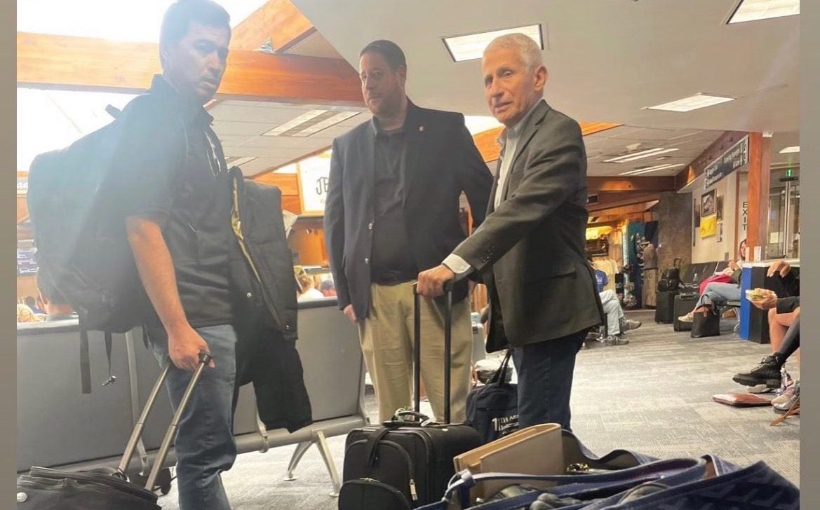 Dr. Fauci Spotted Maskless at Aspen Airport After Telling Americans to Wear Masks Indoors