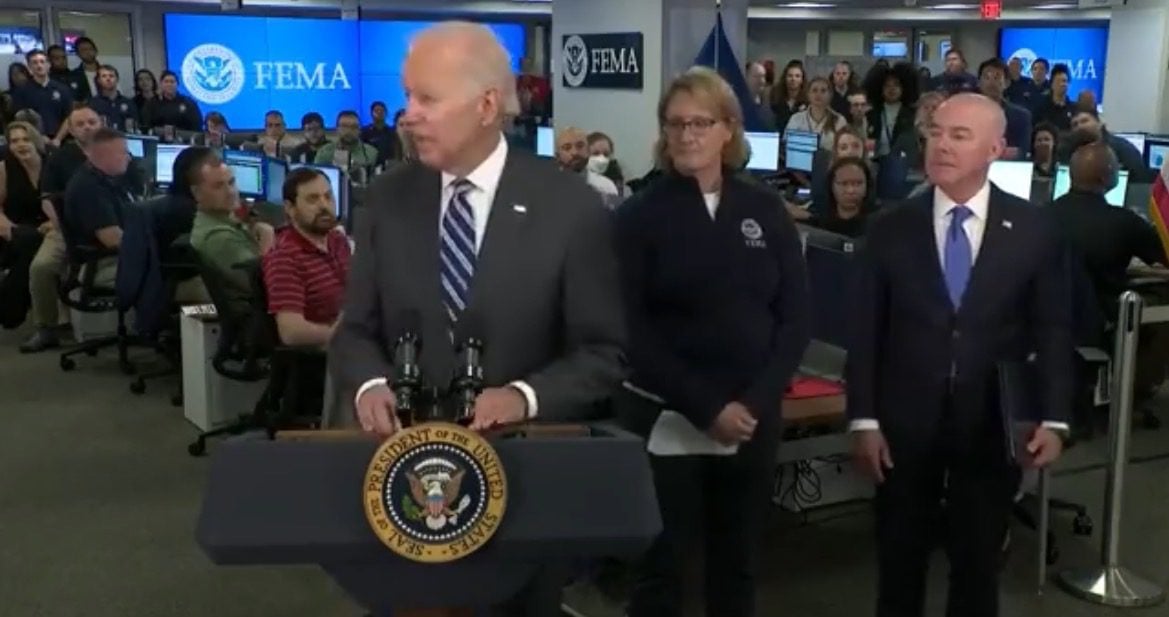 “Mr. President!” – Biden Wanders Away From Podium As His Own FEMA Administrator Attempts to Redirect Him (VIDEO)