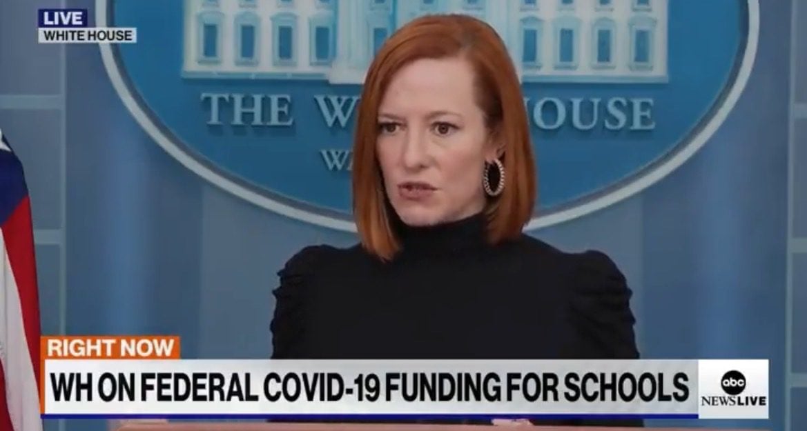Psaki Says Florida – Where Schools Have Been 100% Open Since Fall 2020 – Has “Done Little” to Distribute Money to Keep Schools Open (VIDEO)