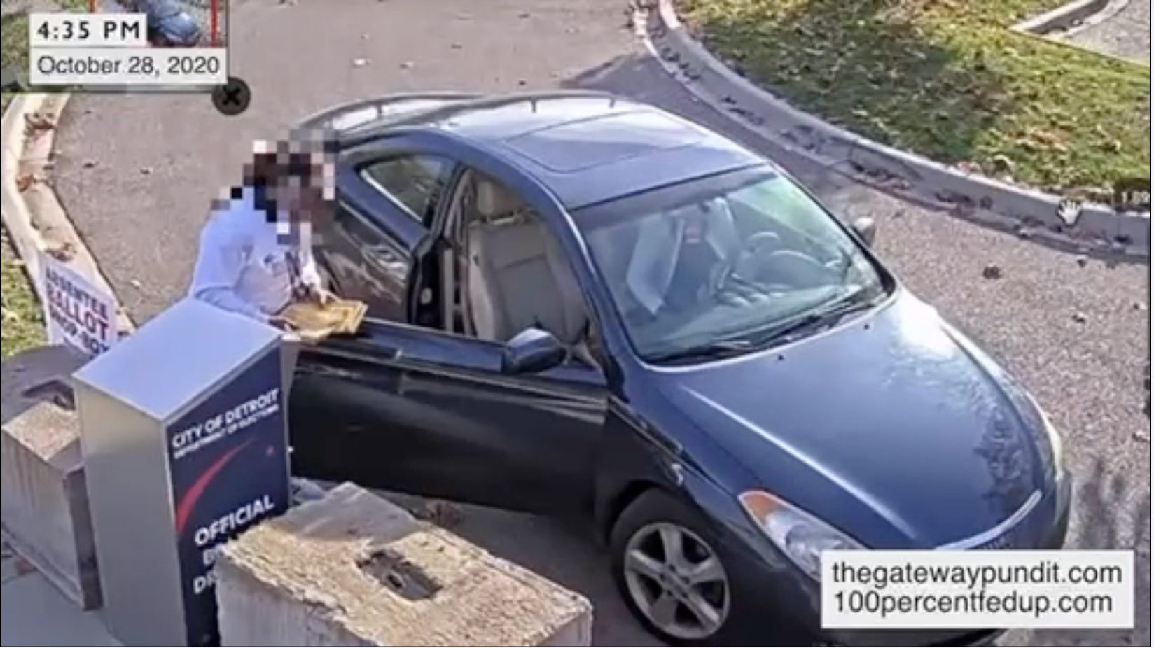 BOMBSHELL VIDEO Shows Same Woman Makes FOUR Trips to Detroit Drop Box In TWO Days… Deposits Stacks Of Ballots — EXCLUSIVE VIDEO