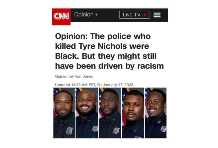 CNN’s Van Jones Blames Beating Death of Tyre Nichols by 5 Black Police Officers on Racism