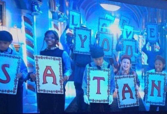 New Disney Christmas Series Shows Children Holding Signs “We Love You Satan” (Video)