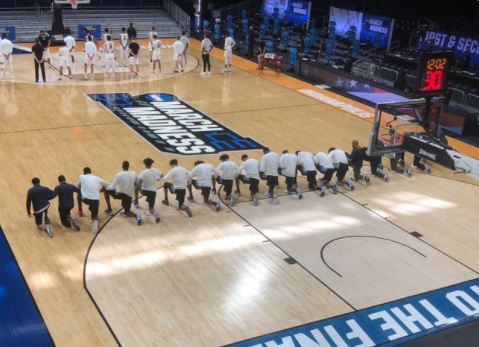 ENTIRE Georgetown Basketball Team Kneels for National Anthem at NCAA Tourney — Then Get Spanked by 23 Points