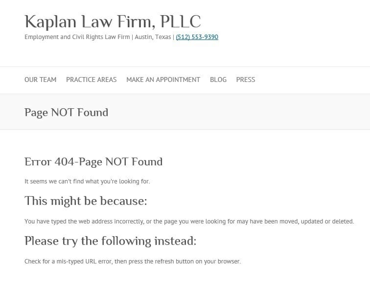 kaplan page gone