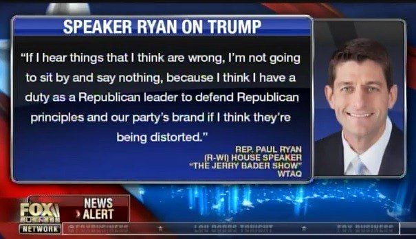 paul ryan bashes trump again