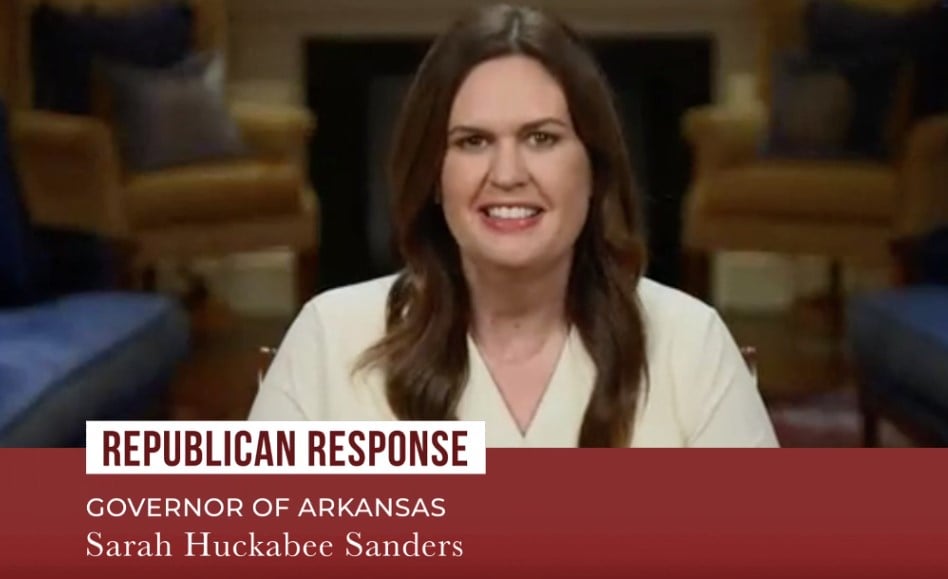 Governor Sarah Huckabee Sanders Delivers Republican SOTU Response to Joe Biden’s SOTU Address (VIDEO)
