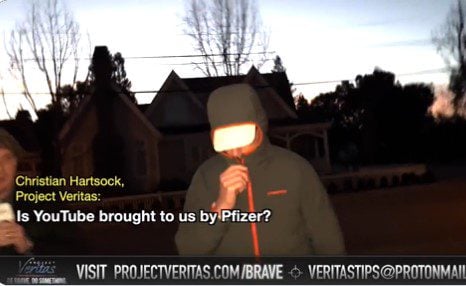 EPIC! Project Veritas Confronts YouTube Exec Out on a Morning Walk After Social Media Giant Takes Down PV Video to Protect Pfizer and Big Pharma