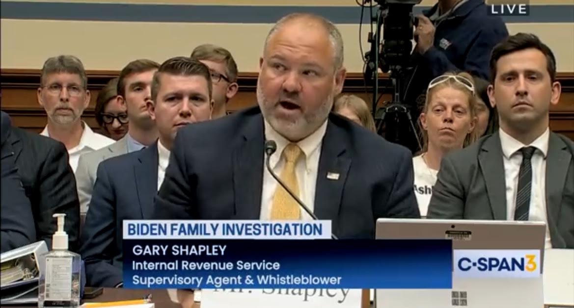 ‘Tells You Everything You Need to Know’ – IRS Whistleblower Shapley Says Two Biden-Appointed US Attorneys Blocked Hunter Charges (VIDEO)