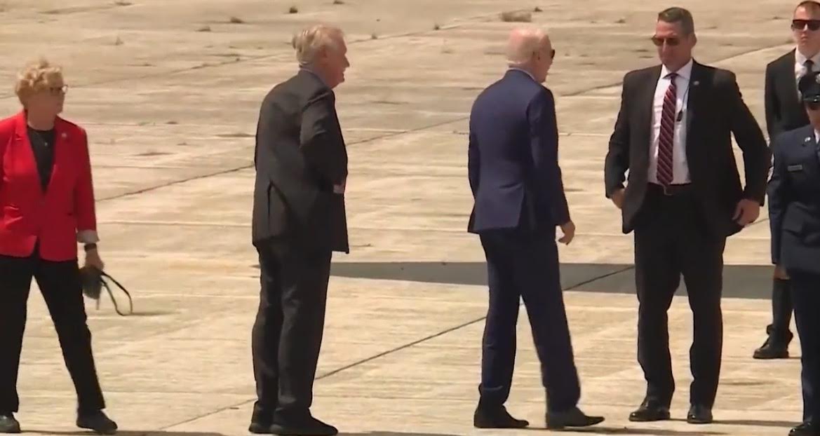 Biden Gets Lost on Tarmac in Maine, Fails to Salute Servicemembers (VIDEO)