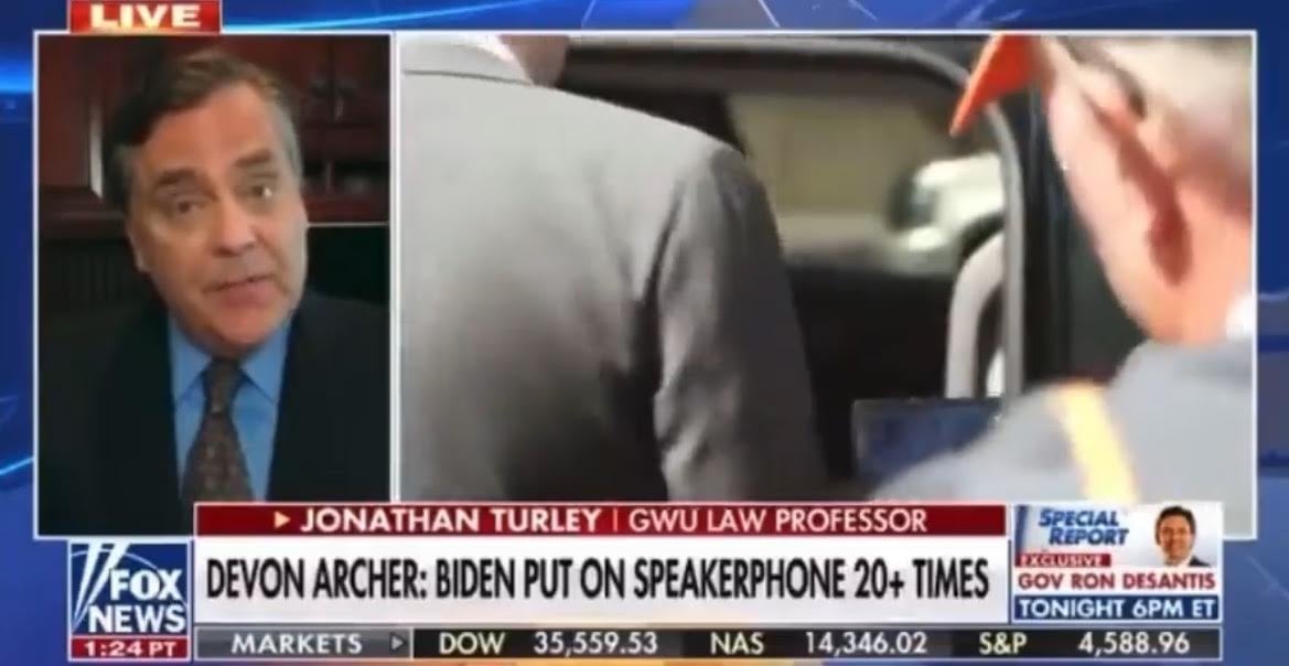 Jonathan Turley Responds to Devon Archer Testimony: “This is Shaping Up to Be One of the Greatest Corruption Scandals in the History of Washington” (VIDEO)