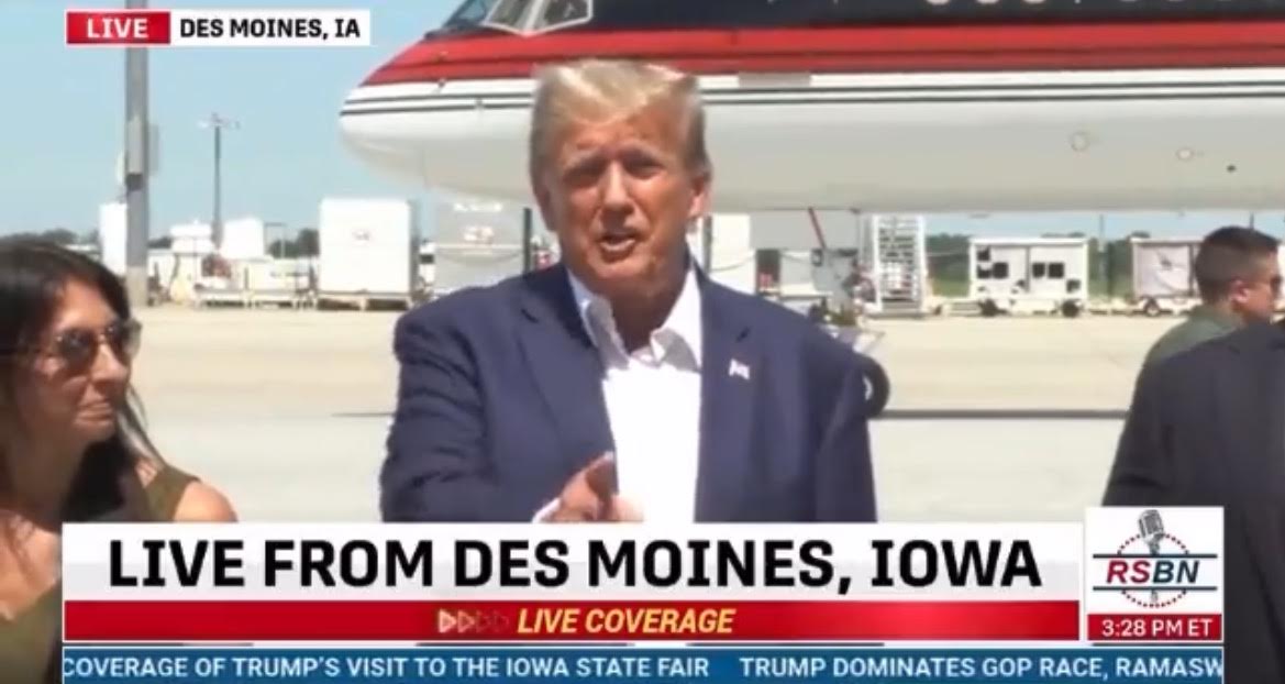 Trump Spars with Reporter in Iowa: “We Don’t Take Plea Deals Because I Did Nothing Wrong!” (VIDEO)