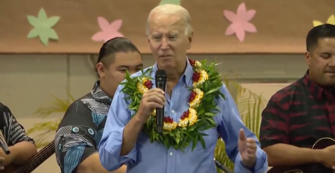 SICK! Joe Biden Lies About His House Burning Down to Maui Wildfire Victims, “I Almost Lost by ’67 Corvette and My Cat” (VIDEO)