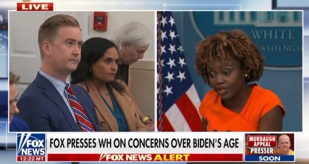 Karine Jean-Pierre Peeved After Peter Doocy Asks Why White House Staffers Treat Joe Biden “Like a Baby” (VIDEO)