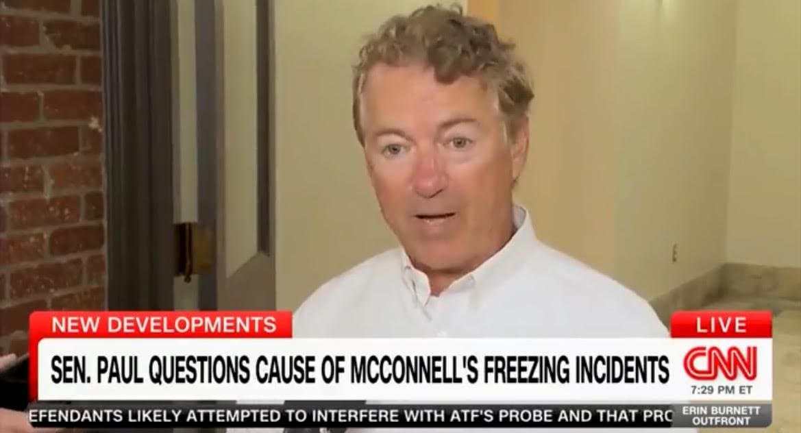 Senator Rand Paul Not Buying Capitol Doctor’s Explanation For Mitch McConnell’s ‘Freezing’ Episodes (VIDEO)