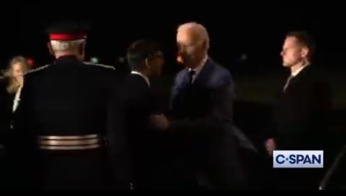 Joe Biden Appears to Push British Prime Minister Rishi Sunak Out of the Way to Greet Someone Else (VIDEO)
