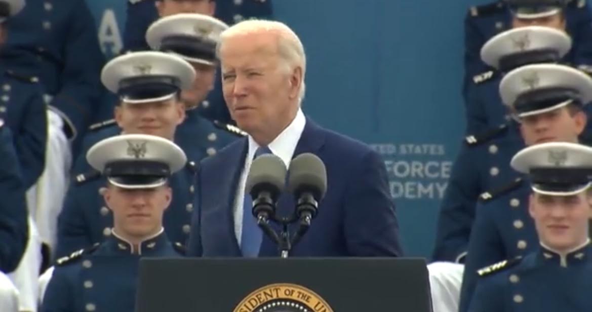 Biden Tells Air Force Cadets He Applied to the Naval Academy After Graduating High School 300 Years Ago (VIDEO)