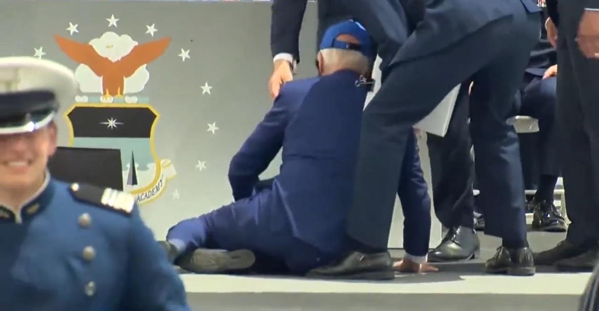 BREAKING: Joe Biden Takes MASSIVE Fall at Air Force Graduation Ceremony (VIDEO)