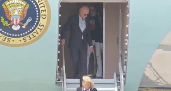 Joe Biden Using Shorter Staircase to Board Air Force One