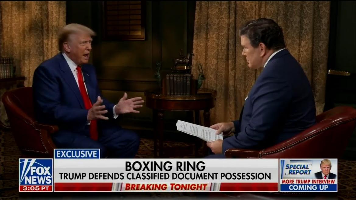 “I Have Every Right to Have Those Boxes” – Trump Hits Back as Bret Baier Attacks Him For Storing Presidential Records at Mar-a-Lago (VIDEO)