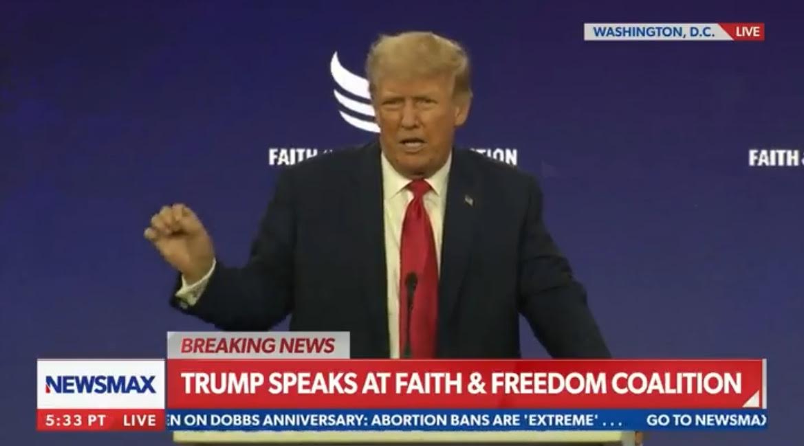 EPIC! Trump Reads Hunter Biden’s Threatening WhatsApp Message to Chinese Business Associate at Faith and Freedom Coalition Conference (VIDEO)