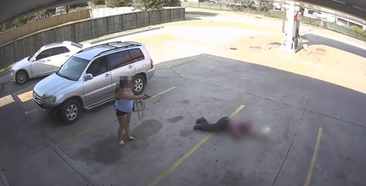 Nine-Month Pregnant Woman Shoots Armed Robber at Houston Gas Station (VIDEO)