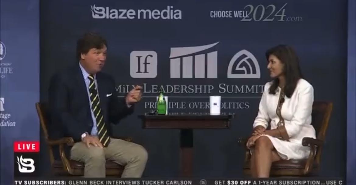 Tucker Watches in Disbelief as Nikki Haley Says Basement-Dwelling, Baby-Sniffing Joe Biden Legitimately Got 81 Million Votes (VIDEO)