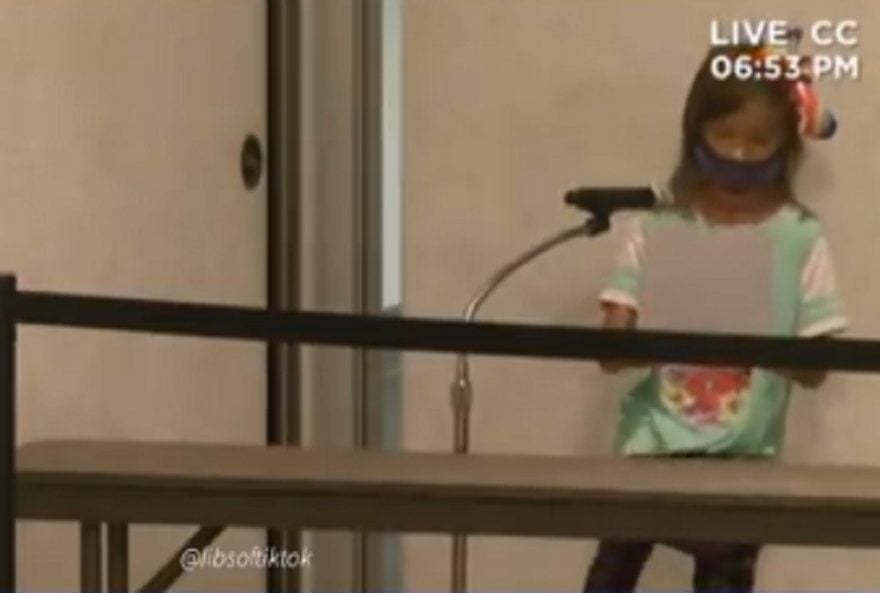 MUST WATCH: 2nd Grader Suspended 38 Times for Not Wearing Masks Tells School Board That She Hopes They Go to Jail | The Gateway Pundit | by Cassandra MacDonald