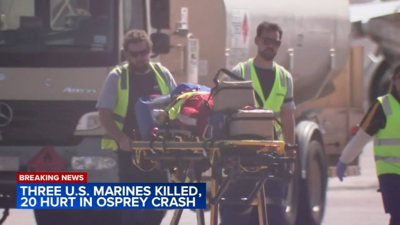 JUST IN: Military Helicopter Carrying More Than 20 US Marines Crashes in Australia, Killing 3, Critically Injuring Others