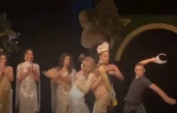 INSANE VID: Husband of Second Place Beauty Pageant Winner Rushes Stage, Snatches Crown From Winner — Smashes It