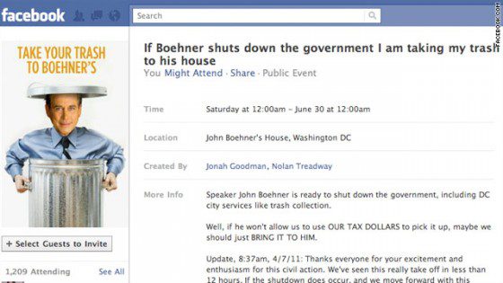 boehner trash