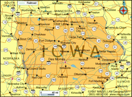 iowa map