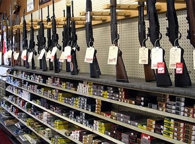 gun store shelves