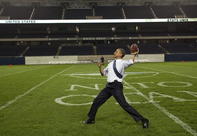 obama football