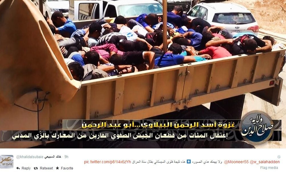 ISIS truck men
