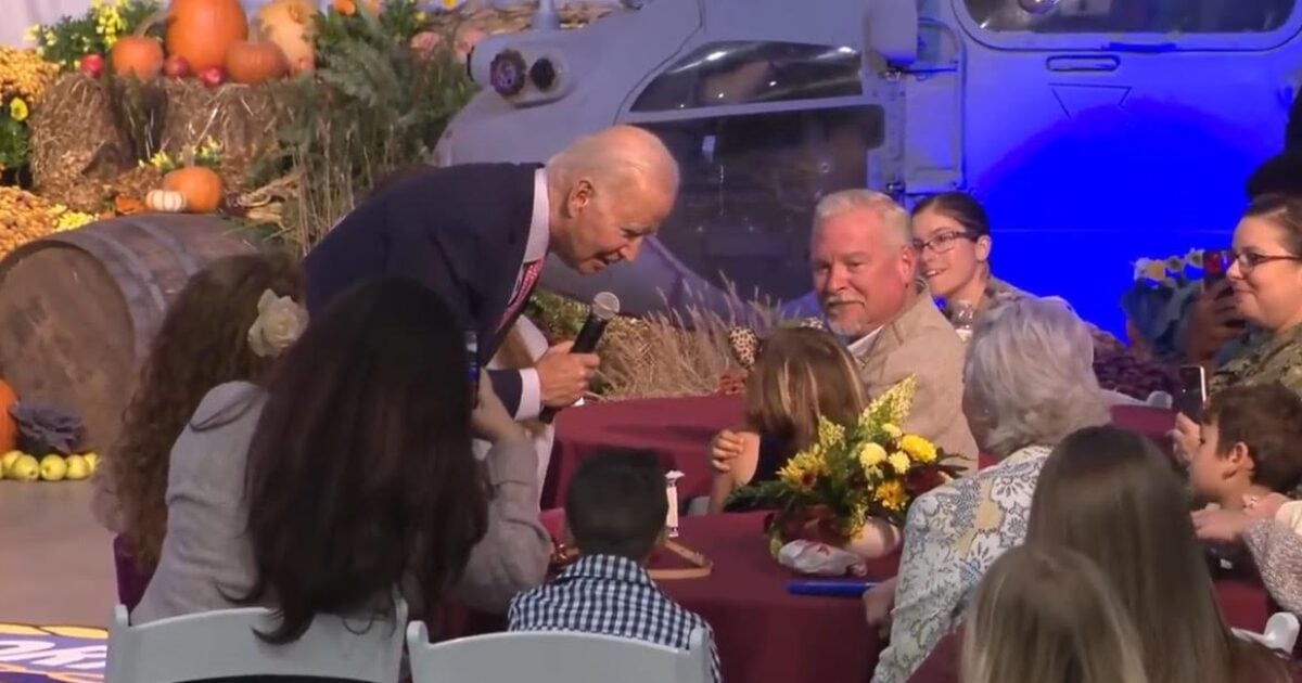 LOOK! “I Love Your Ears…How Old Are You, 17?” – SICK! Biden Creeps on 6-Year-Old Girl at Friendsgiving Dinner at Naval Station