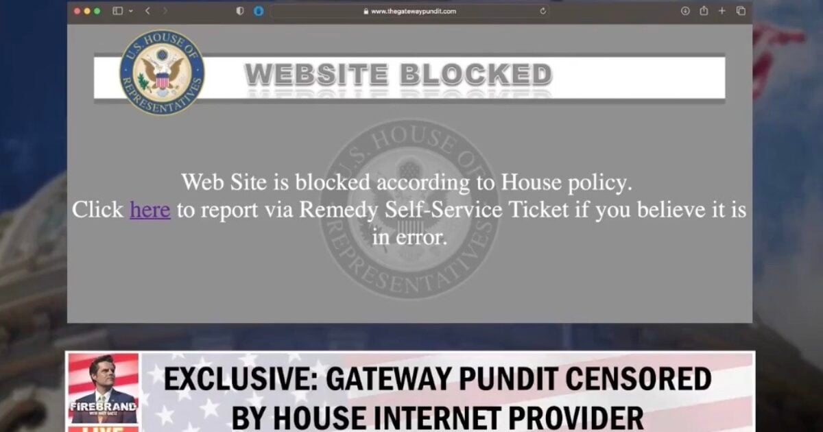 EXCLUSIVE: Rep. Matt Gaetz Sends Letter to House Admin Chair Asking Why The Gateway Pundit is Being Blocked on House Computers, Requests Answers by Dec. 12 - LETTER INCLUDED | The Gateway Pundit | by Jordan Conradson