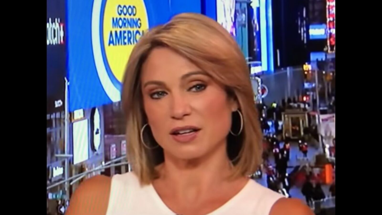 Then-ABC News reporter Amy Robach talks about Jeffrey Epstein in 2019.