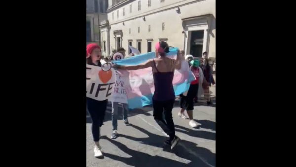 Unhinged Trans Activist Attacks Pro-Life Students During March for Life Rally | The Gateway Pundit | by Margaret Flavin