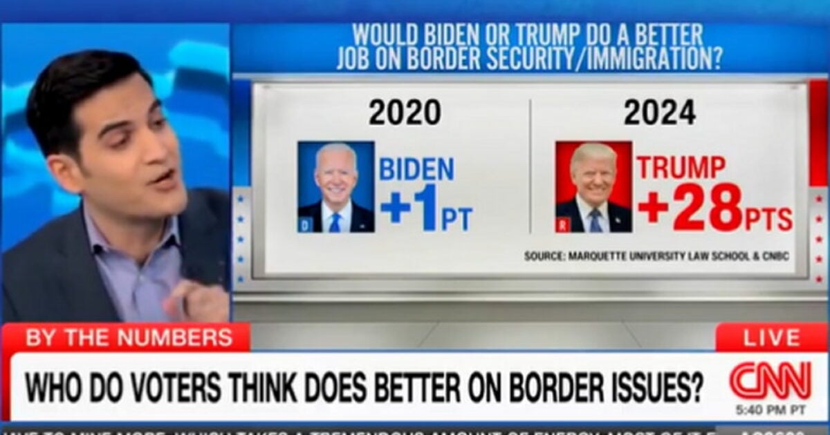 Nuevo informe: CNN destaca encuesta que muestra que Trump tiene una gran ventaja sobre Biden en el tema de seguridad en la frontera (VIDEO) | The Gateway Pundit