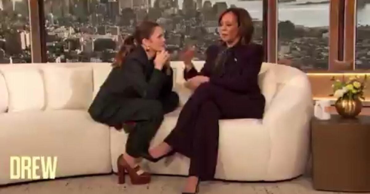 This Exchange with Drew Barrymore and Kamala Harris will Make you Cringe (VIDEO)