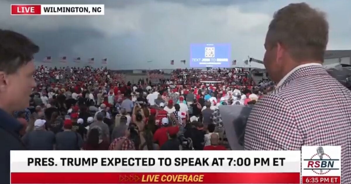 UPDATE: Trump Rally in Wilmington, NC Canceled due to Severe Weather – Trump Announces, “We’ll Make up for This Very Quickly at Another Time”