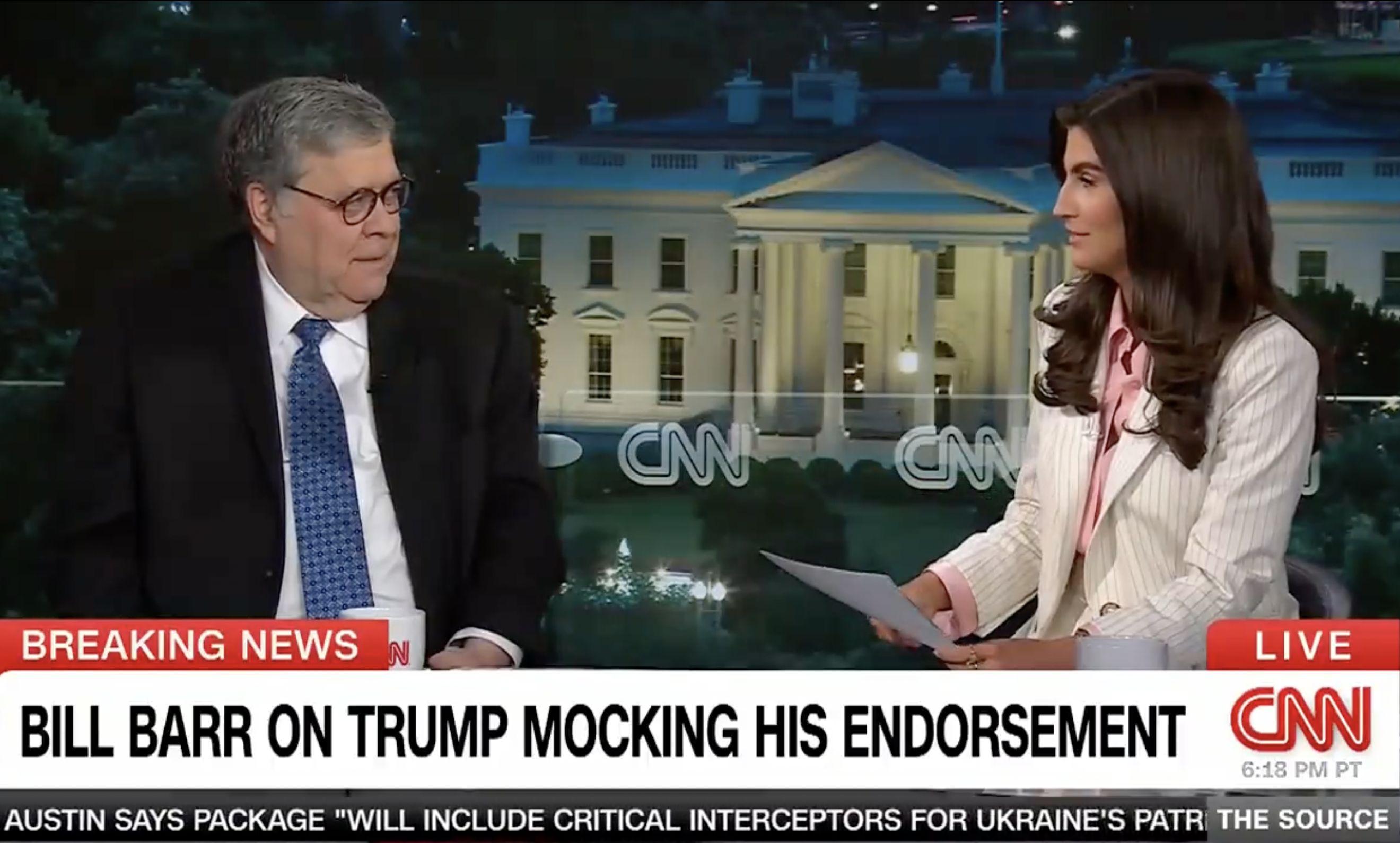 Bill Barr Triggers CNN’s Kaitlan Collins, Won’t Back Down on Voting For Trump (VIDEO)
